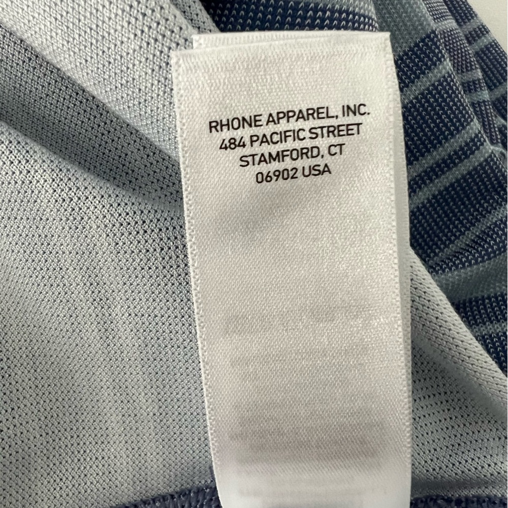 Rhone Striped Short Sleeve Polo Size XXL - Picture 9 of 10